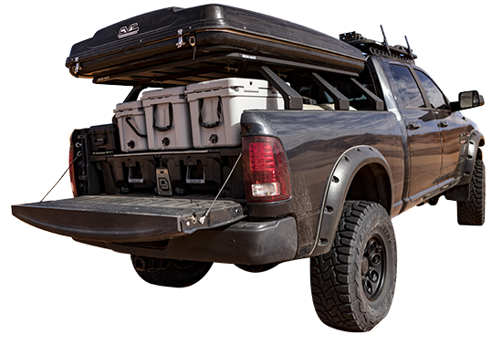 Truck with roof rack